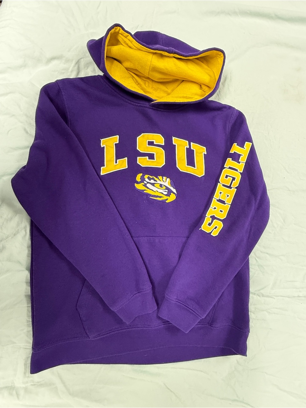 Colosseum Youth LSU Tigers Purple & Gold Hoodie - Size L (16-18)